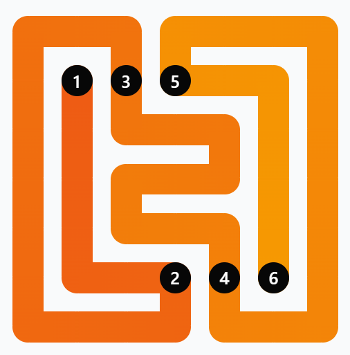 Step 1 - Linkedin Zip Solution #89 (14th June)